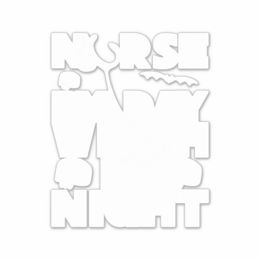 Halloween Nurse By Day Witch By Nights Aufkleber (Vorderseite)