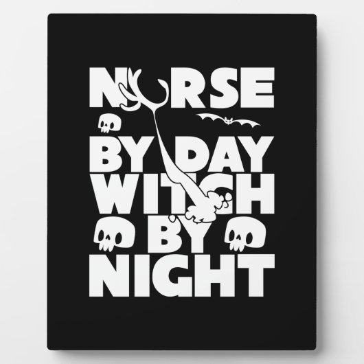 Halloween Nurse By Day Witch By Nights Fotoplatte (Vorderseite)