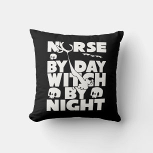 Halloween Nurse By Day Witch By Nights Kissen