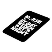 Halloween Nurse By Day Witch By Nights Magnet (Linke Seite)