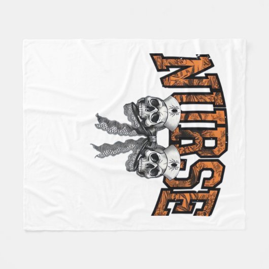 Halloween Nurse Coquette Bow Classic T - Shirt Fleecedecke (Vorderseite (Horizontal))