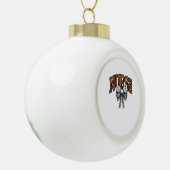 Halloween Nurse Coquette Bow Classic T - Shirt Keramik Kugel-Ornament (Links)