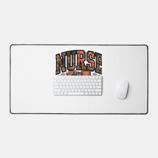 Halloween Nurse Coquette Bow Fall Classic T - Shir Schreibtischunterlage (Tastatur & Maus)