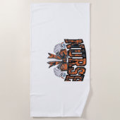 Halloween Nurse Coquette Bow Fall Classic T - Shir Strandtuch (Vorderseite)