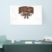 Halloween Nurse Coquette Bow Spooky Classic T-Shir Banner (Messeveranstaltung)
