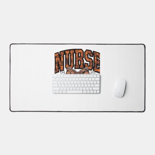 Halloween Nurse Coquette Bow Spooky Classic T-Shir Schreibtischunterlage (Tastatur & Maus)