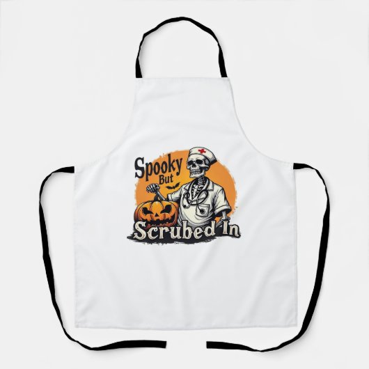 Halloween Nurse Design Oversifizierter T - Shirt Schürze (Vorderseite)