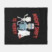 Halloween Nurse Funny Ghost Skeleton Zombie Essent Fleecedecke (Vorderseite (Horizontal))