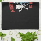 Halloween Nurse Funny Ghost Skeleton Zombie Essent Geschirrtuch (Gefaltet)