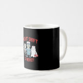 Halloween Nurse Funny Ghost Skeleton Zombie Essent Kaffeetasse (VorderseiteRechts)