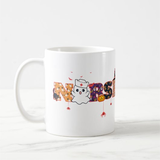 Halloween Nurse Ghost Kaffeetasse (Links)