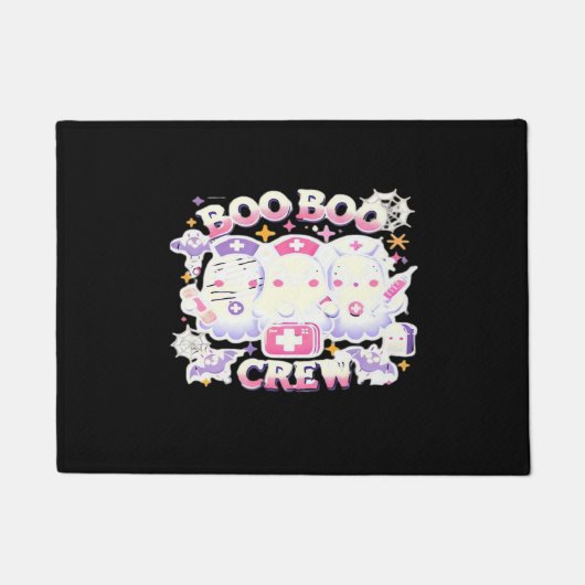 Halloween Nurse Ghost Squad Boo Boo Crew Funny Spi Fußmatte (Vorderseite)