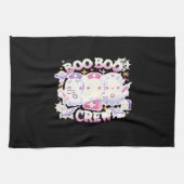 Halloween Nurse Ghost Squad Boo Boo Crew Funny Spi Geschirrtuch (Horizontal)