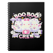 Halloween Nurse Ghost Squad Boo Boo Crew Funny Spi Notizblock (Vorderseite)