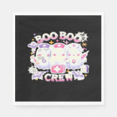 Halloween Nurse Ghost Squad Boo Boo Crew Funny Spi Serviette (Vorderseite)
