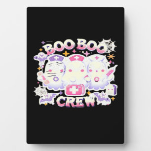 Halloween-Nurse-Ghost-Squad Boo Boo Crew Lustiger Fotoplatte