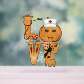 Halloween Nurse Gift Acrylschild (Neutral)