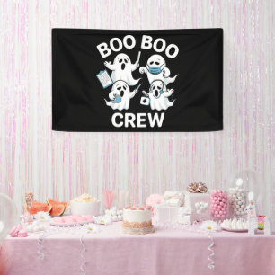 Halloween Nurse Gift Boo Boo Crew Nurse Banner