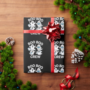 Halloween Nurse Gift Boo Boo Crew Nurse Geschenkpapier