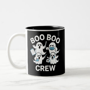 Halloween Nurse Gift Boo Boo Crew Nurse Zweifarbige Tasse