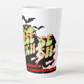 Halloween Nurse Hexe Latte Tasse (Vorderseite)