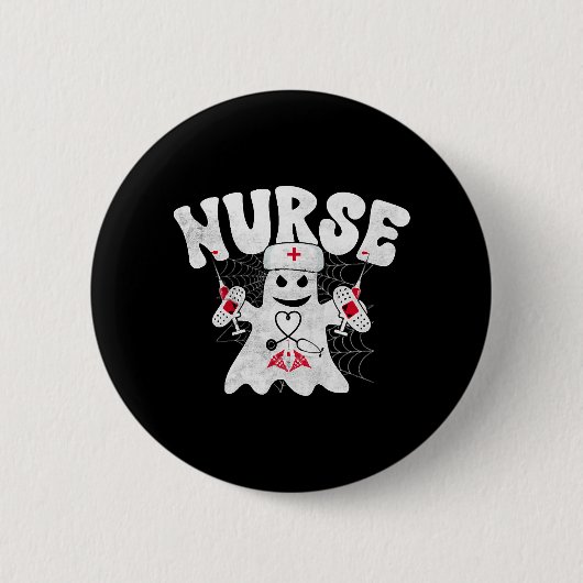 Halloween Nurse Hexenalbch Nightmare Vampire Blood Button (Vorderseite)