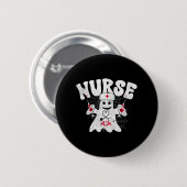 Halloween Nurse Hexenalbch Nightmare Vampire Blood Button (Vorne & Hinten)