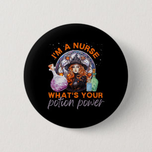 Halloween Nurse Ich bin eine Krankenschwester Was Button