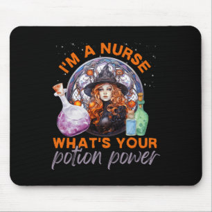 Halloween Nurse Ich bin eine Krankenschwester Was  Mousepad