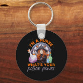 Halloween Nurse Ich bin eine Krankenschwester Was Schlüsselanhänger (Vorderseite)