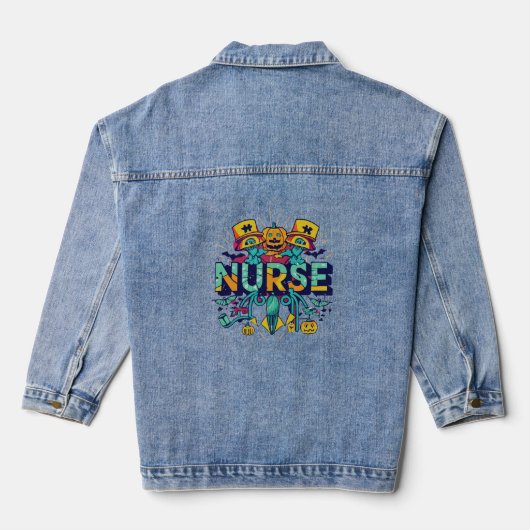 HALLOWEEN NURSE JEANSJACKE (Rückseite)