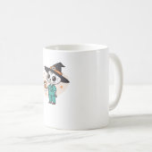 Halloween Nurse mit Kaffee-Tragen Hexenhut Cl Kaffeetasse (VorderseiteRechts)