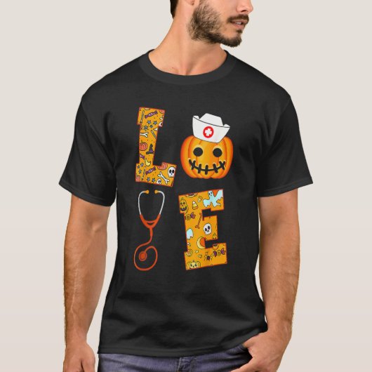 Halloween Nurse Niedlich Liebe Nurse Halloween Nur T-Shirt (Vorderseite)