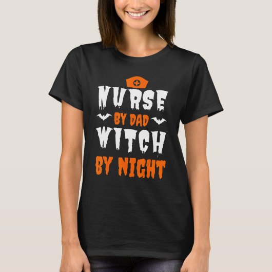 Halloween Nurse Nursing Niedlich Health Worker Hal T-Shirt (Vorderseite)