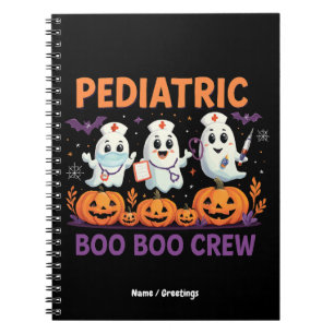 Halloween Nurse Pädiatrie Boo Crew Funny Spook Notizblock