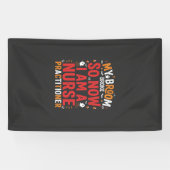 Halloween Nurse Practitioner Besen Kaputt Design Banner (Horizontal)