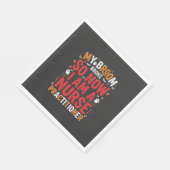 Halloween Nurse Practitioner Besen Kaputt Design Serviette (Ecke)