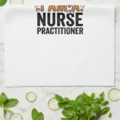 Halloween Nurse Practitioner Besen Zerbrochen Vint Geschirrtuch (Gefaltet)