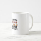 Halloween Nurse Practitioner Besen Zerbrochen Vint Kaffeetasse (VorderseiteRechts)