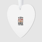 Halloween Nurse Practitioner Besen Zerbrochen Vint Ornament (Vorderseite)