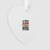 Halloween Nurse Practitioner Besen Zerbrochen Vint Ornament (Vorderseite)