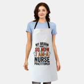 Halloween Nurse Practitioner Besen Zerbrochen Vint Schürze (Getragen)
