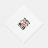 Halloween Nurse Practitioner Besen Zerbrochen Vint Serviette (Ecke)