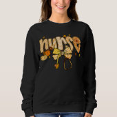 Halloween Nurse Pumpkin Nursing Scrub Top Fall (Vorderseite)