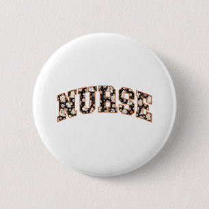 Halloween Nurse Retro Fall Saison Button