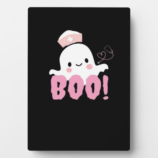 Halloween Nurse Shirts Women Boo! T - Shirt Ghost Fotoplatte (Vorderseite)