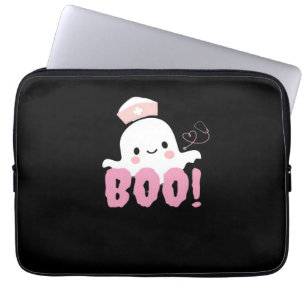 Halloween Nurse Shirts Women Boo! T - Shirt Ghost  Laptopschutzhülle
