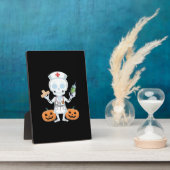 Halloween Nurse Skeleton Essential T-Shirt Fotoplatte (Seite)