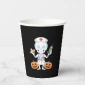 Halloween Nurse Skeleton Essential T - Shirt Pappbecher (Vorderseite)