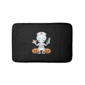 Halloween Nurse Skeleton Funny Joke Essential T-Sh Badematte (Vorderseite)